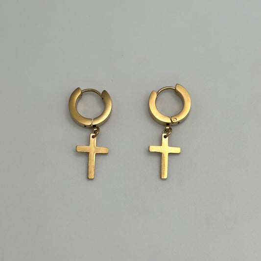 Huggie Earrings - Stainless Steel - HES-1097