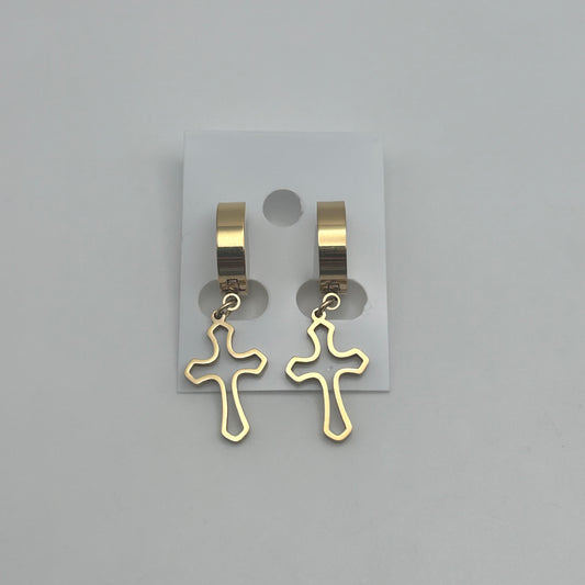 Huggie Earrings - Stainless Steel - HES-1102