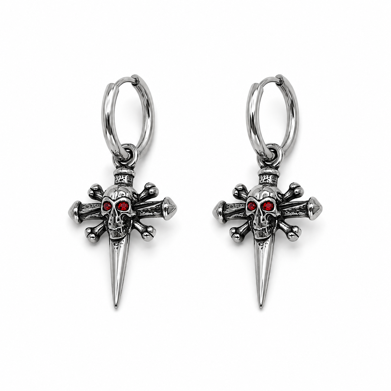 Huggie Earrings - Stainless Steel - HES-1112