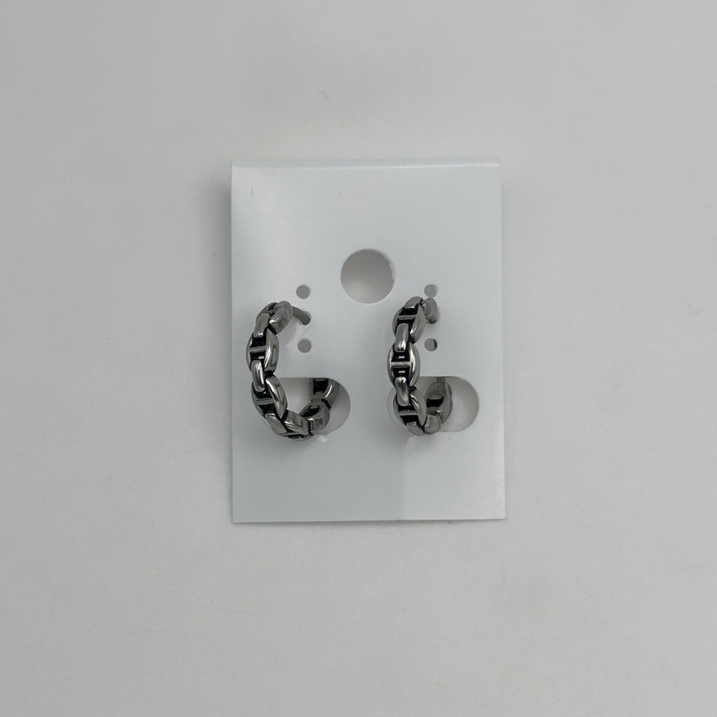Huggie Earrings - Stainless Steel - HES-1125