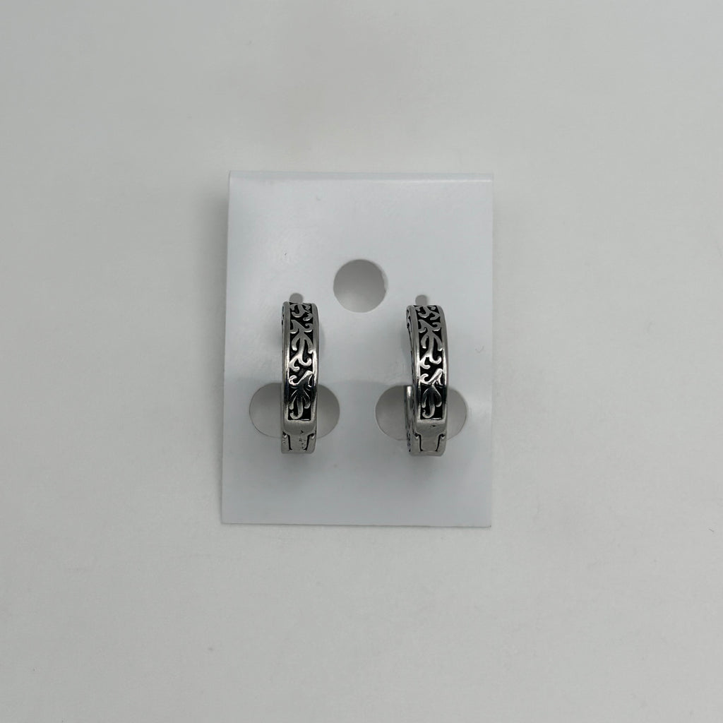 Huggie Earrings - Stainless Steel - HES-1135