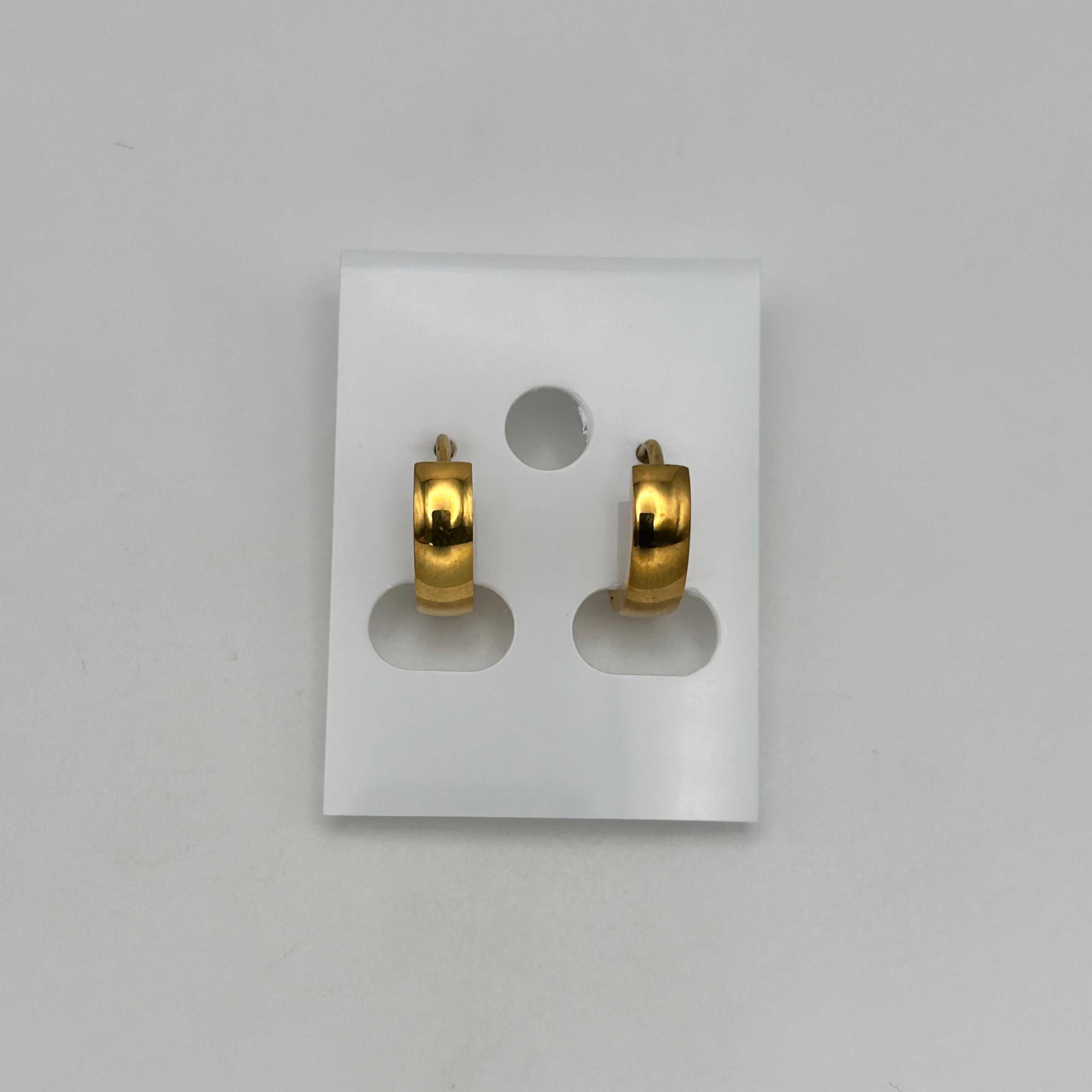 Huggie Earrings - Stainless Steel - HES-1146