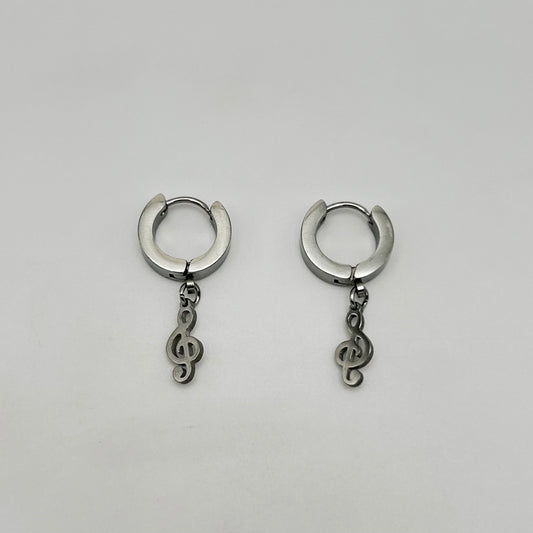 Huggie Earrings - Stainless Steel - HES-1163