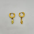 Huggie Earrings - Stainless Steel - HES-1164