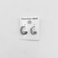 Huggie Earrings - Stainless Steel - HES-1211