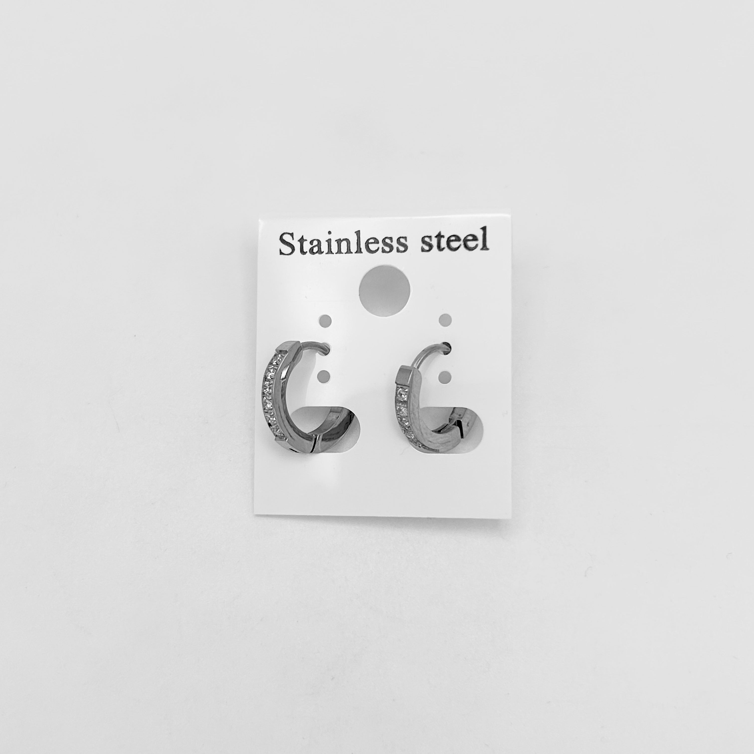 Huggie Earrings - Stainless Steel - HES-1211