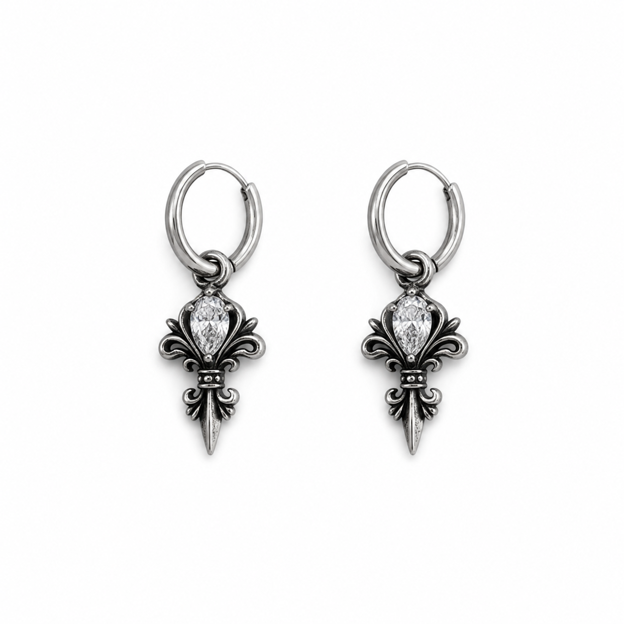 Huggie Earrings - Stainless Steel - HES-1215