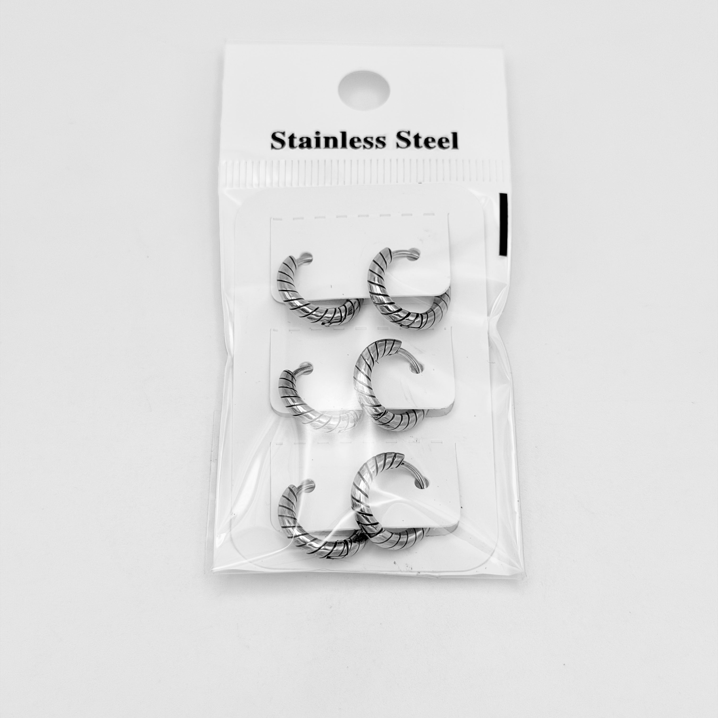 Huggie Earrings - Stainless Steel - HES-1222