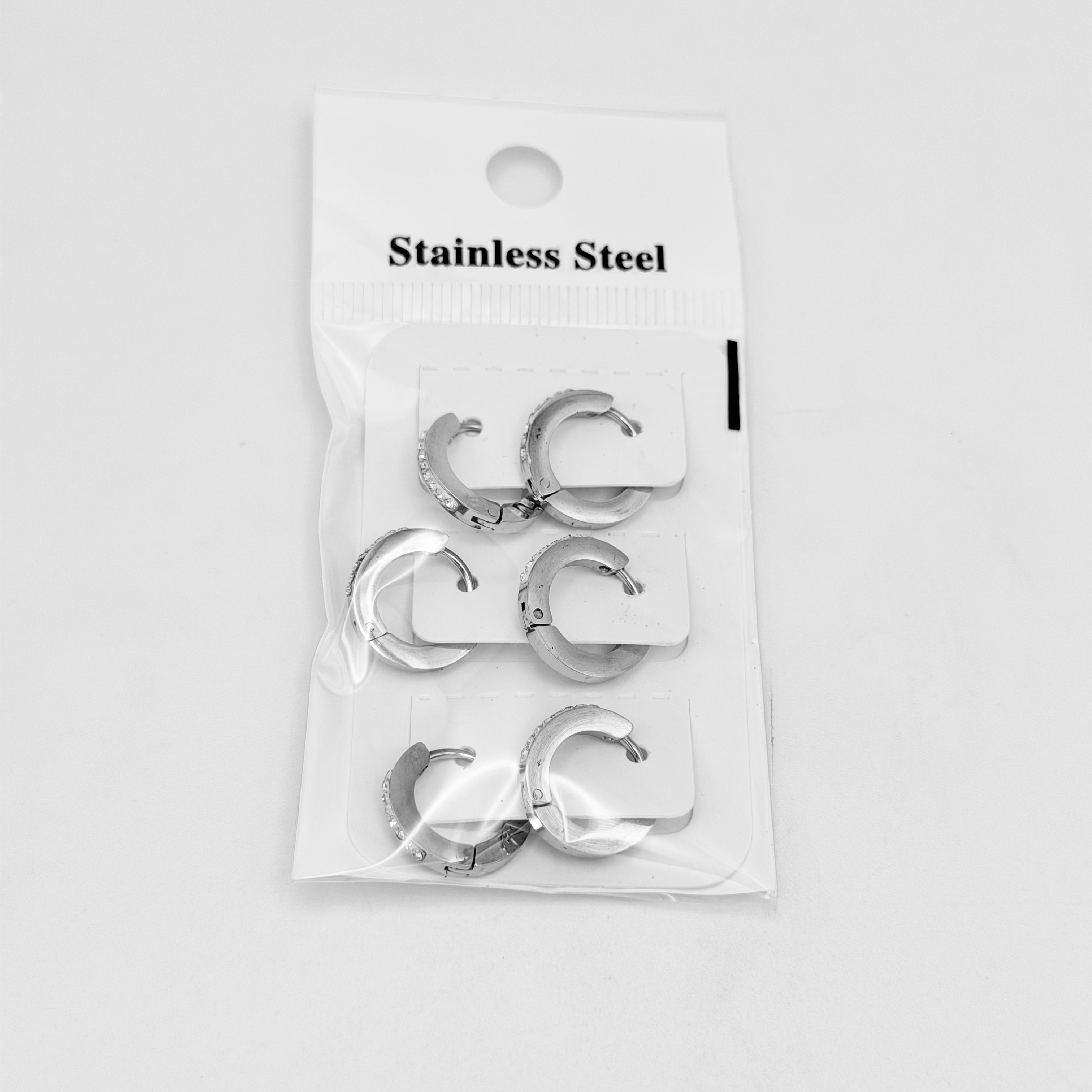 Huggie Earrings - Stainless Steel - HES-1223