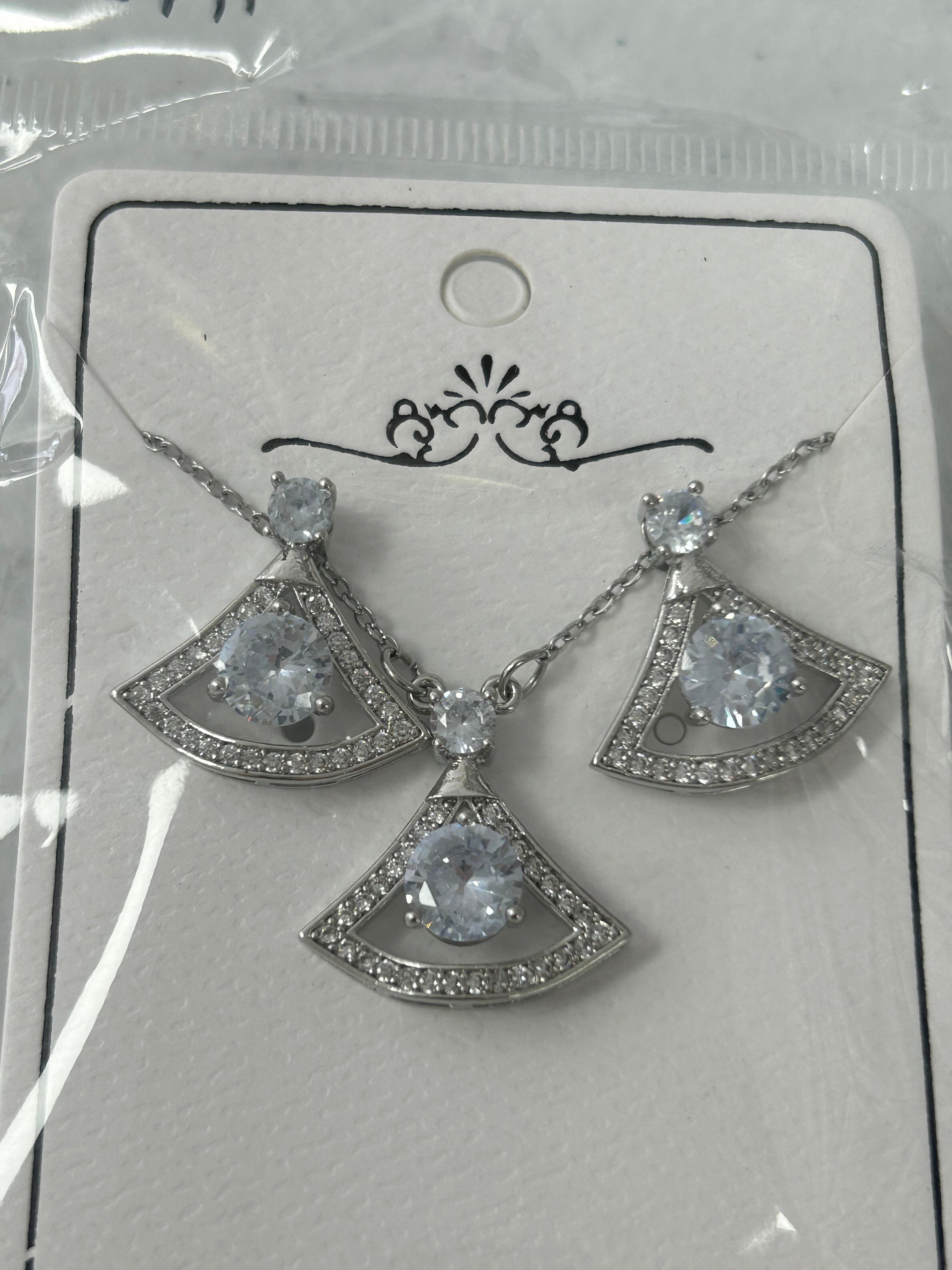 Set - Necklace and Earring - Gold Plated - SNEG-1020