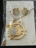 Set - Necklace and Earring - Gold Plated - SNEG-1050
