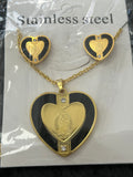 Set - Necklace and Earring - Gold Plated - SNEG-1059