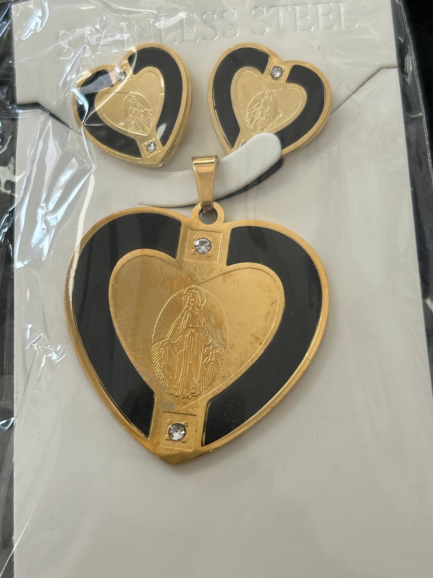 Set - Necklace and Earring - Gold Plated - SNEG-1066