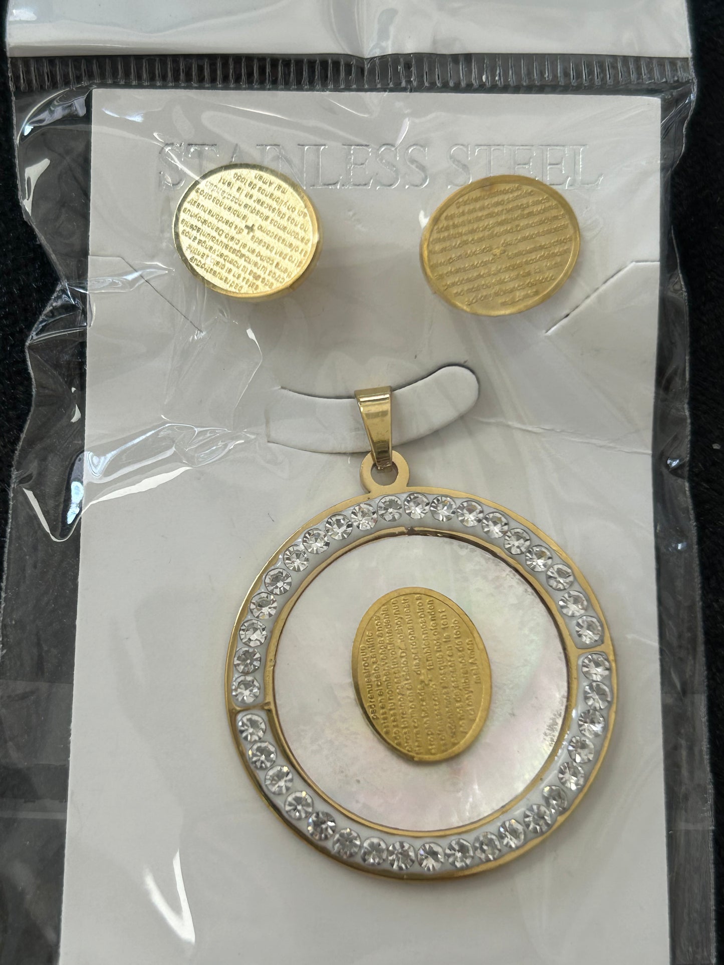 Set - Necklace and Earring - Gold Plated - SNEG-1067