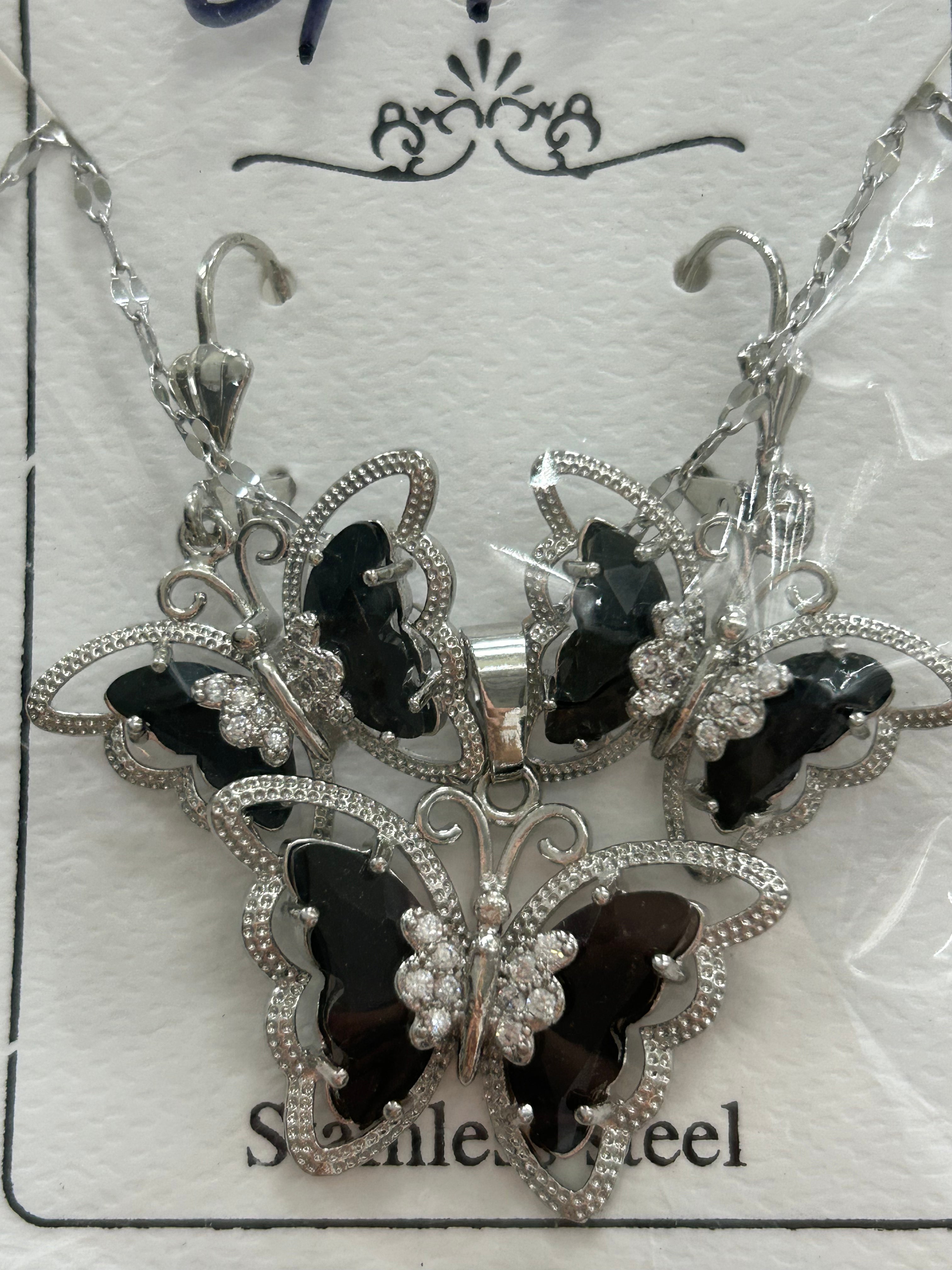 Set - Necklace and Earring - Gold Plated - SNEG-1040