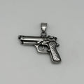 Pistol Pendant - Stainless Steel - PDS-1020