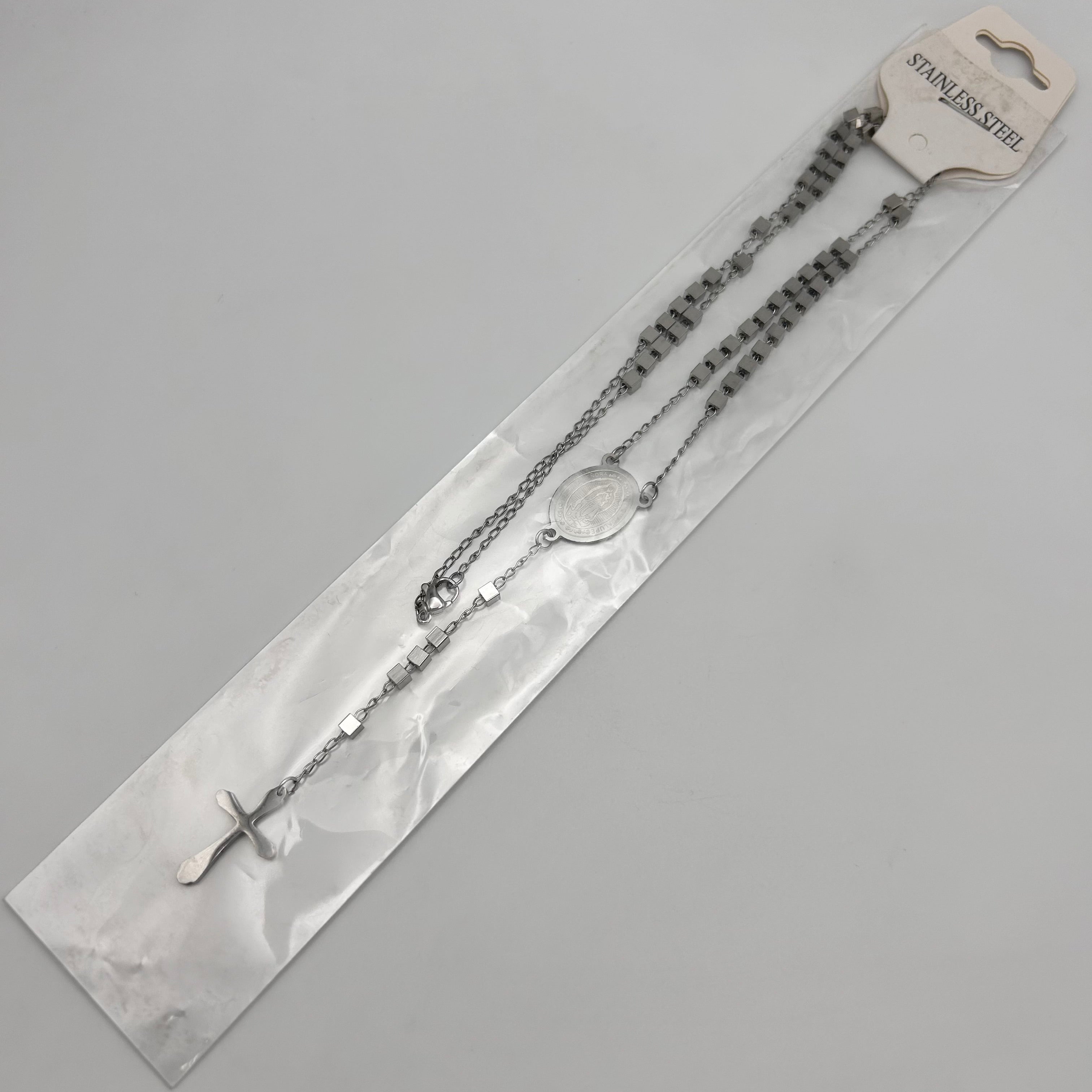 Rosary - Stainless Steel - Cube