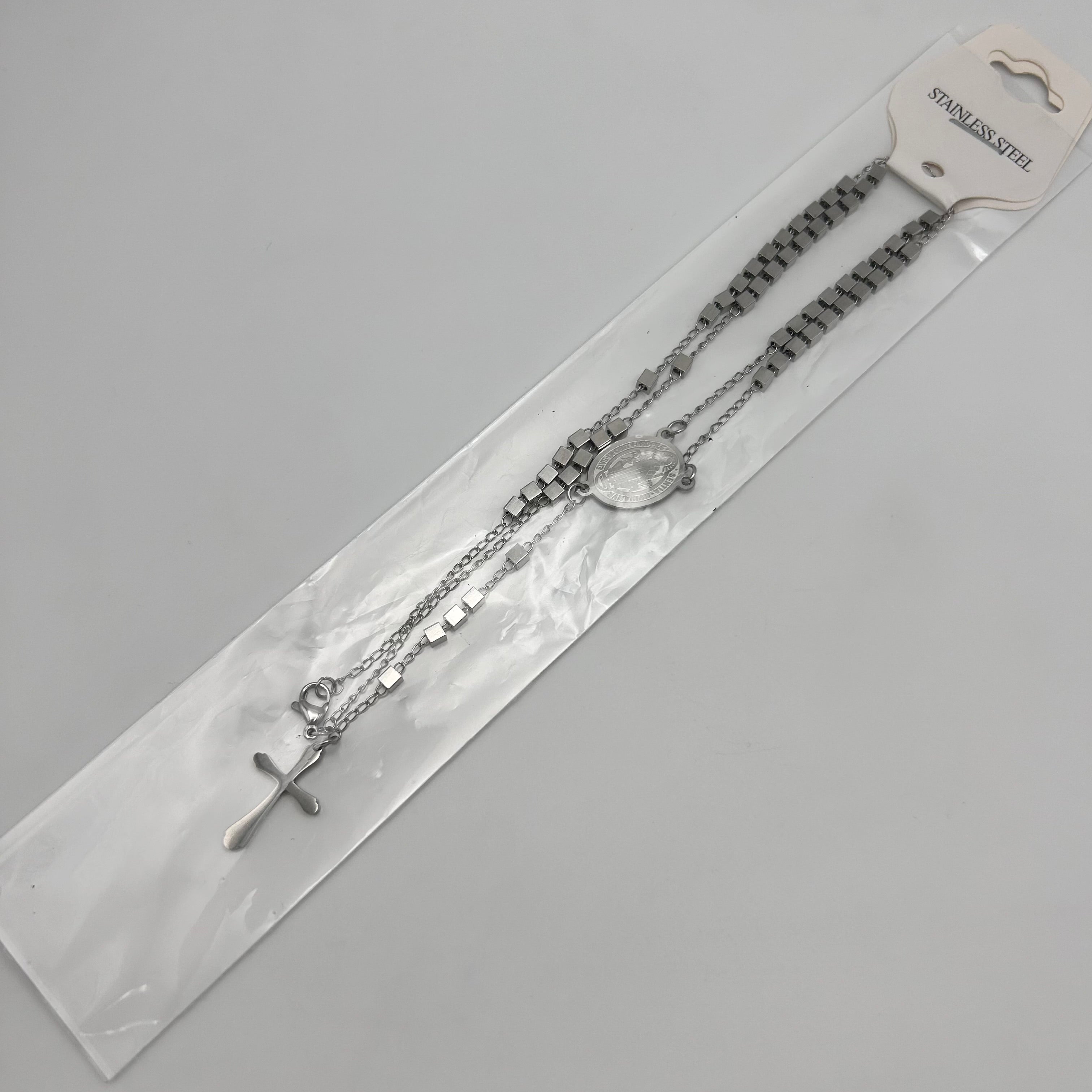 Rosary - Stainless Steel - Cube