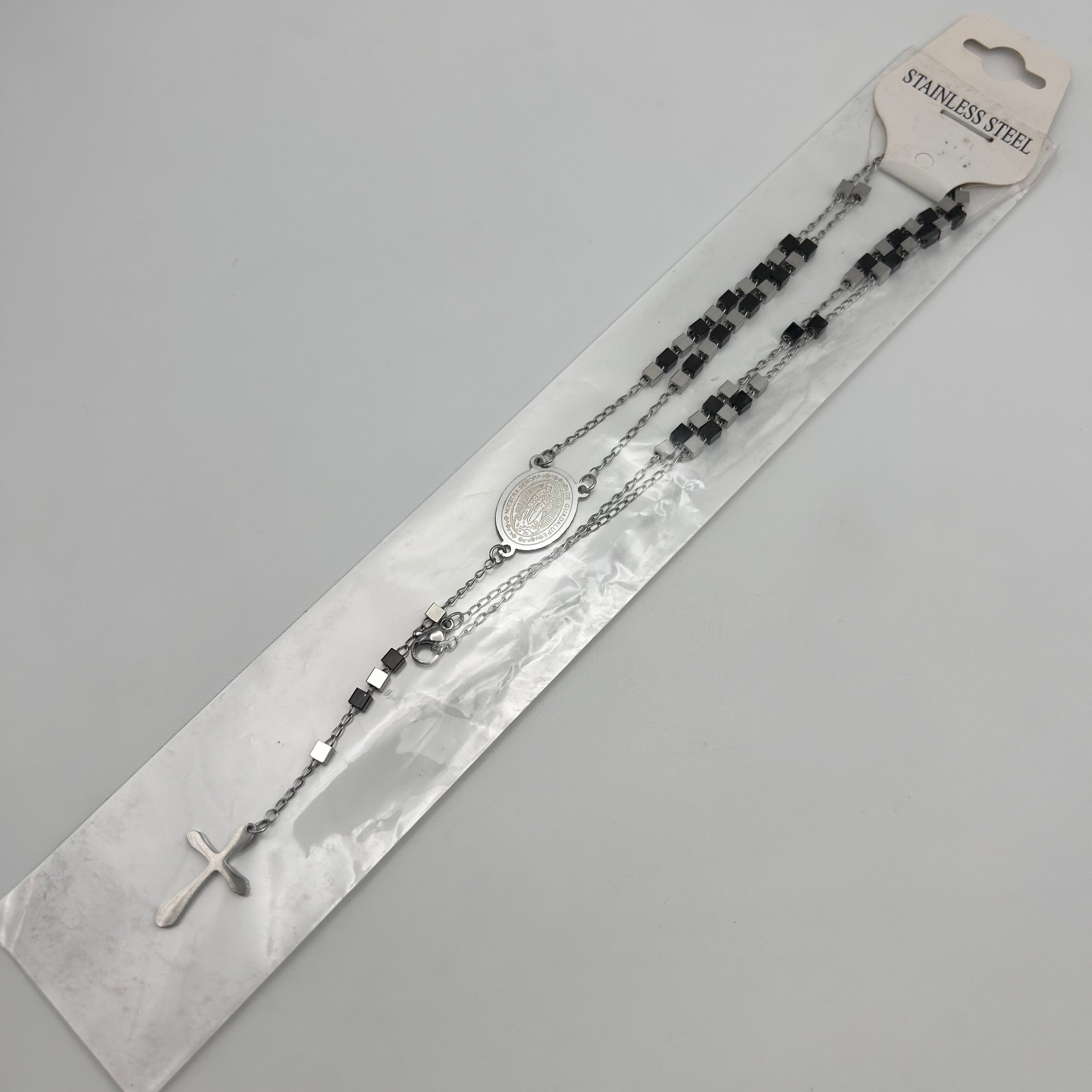 Rosary - Stainless Steel - Cube