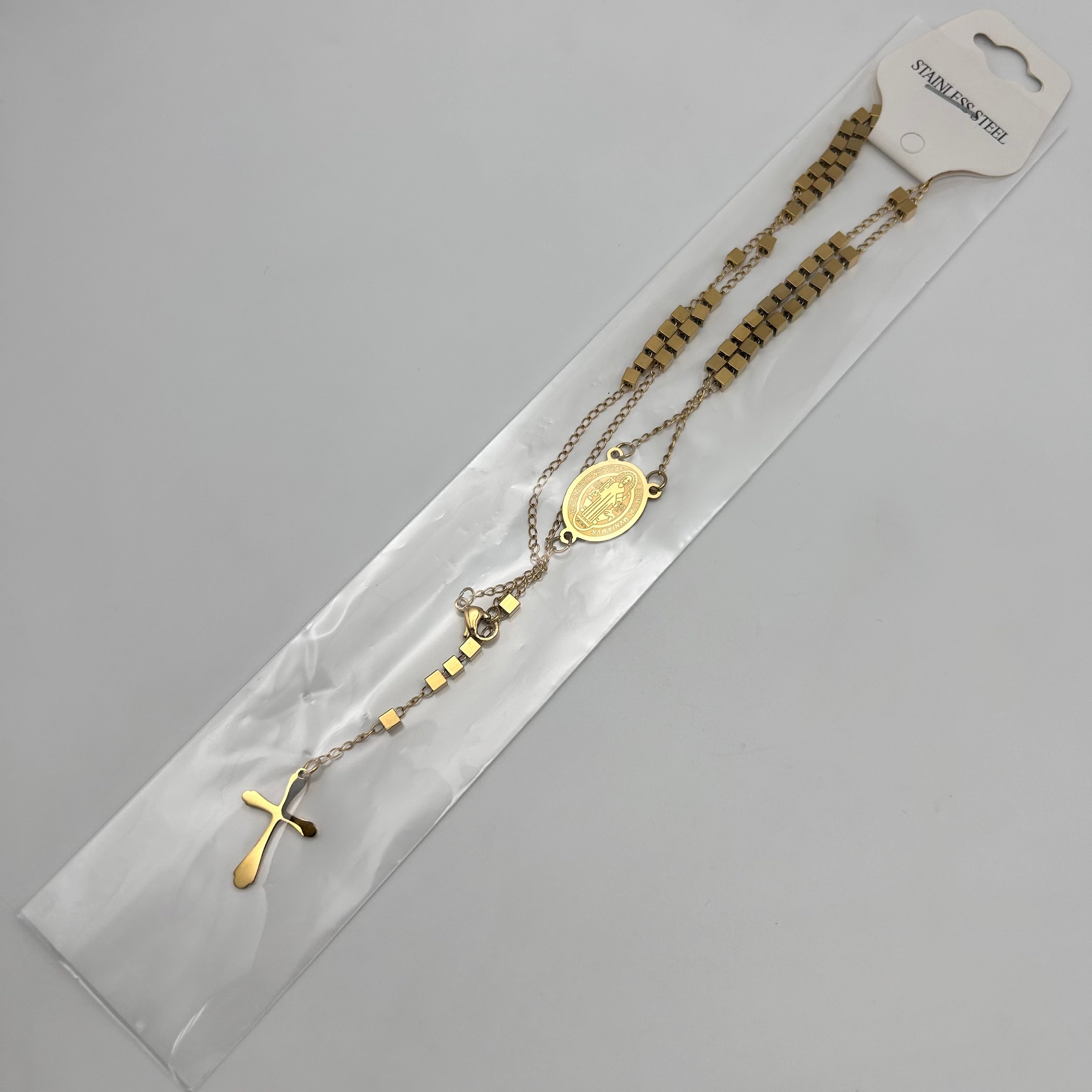 Rosary - Stainless Steel - Cube