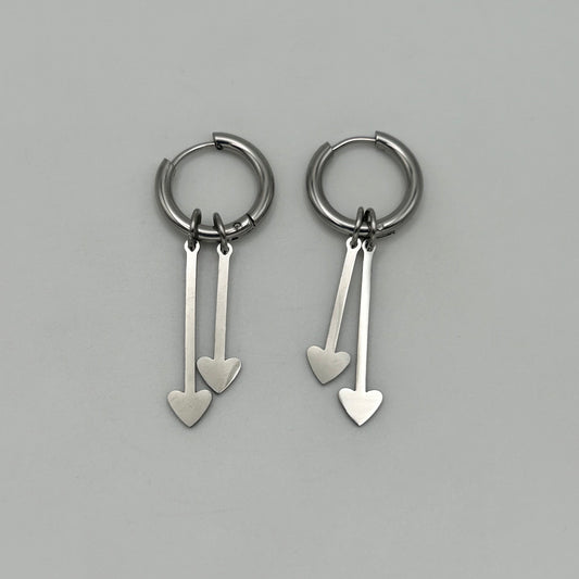 Huggie Earrings - Stainless Steel - HES-1024