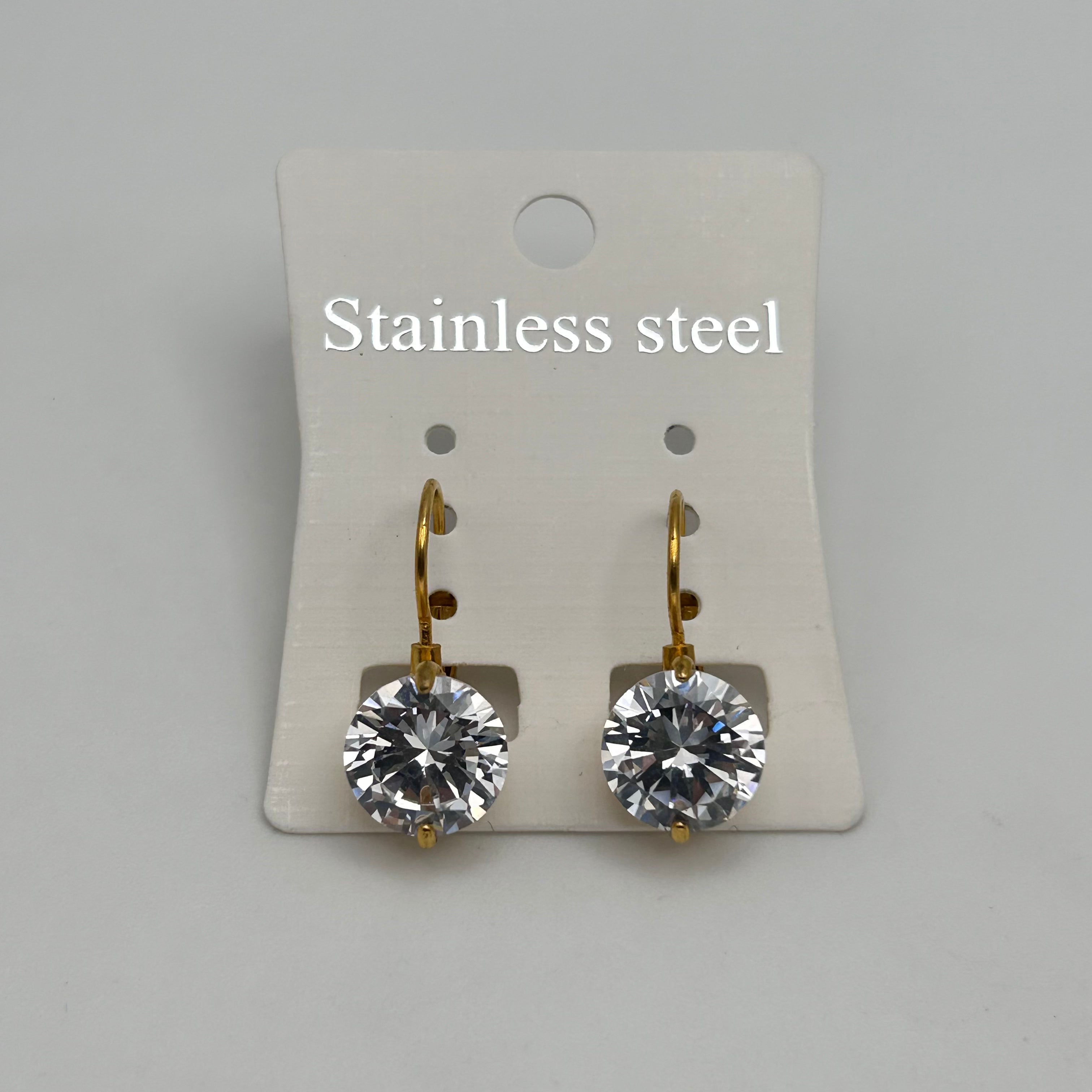 Leverback Earrings - Stainless Steel - LES-1003