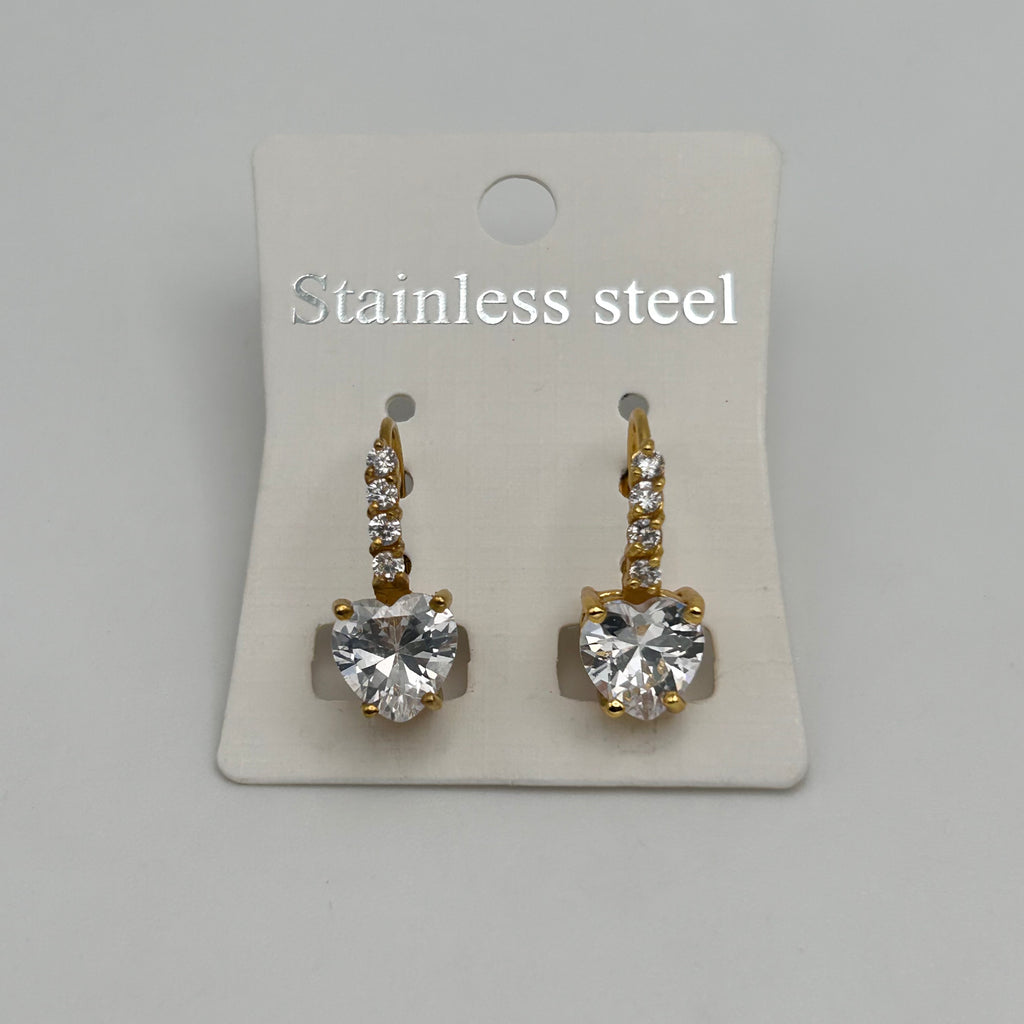 Leverback Earrings - Stainless Steel - LES-1004
