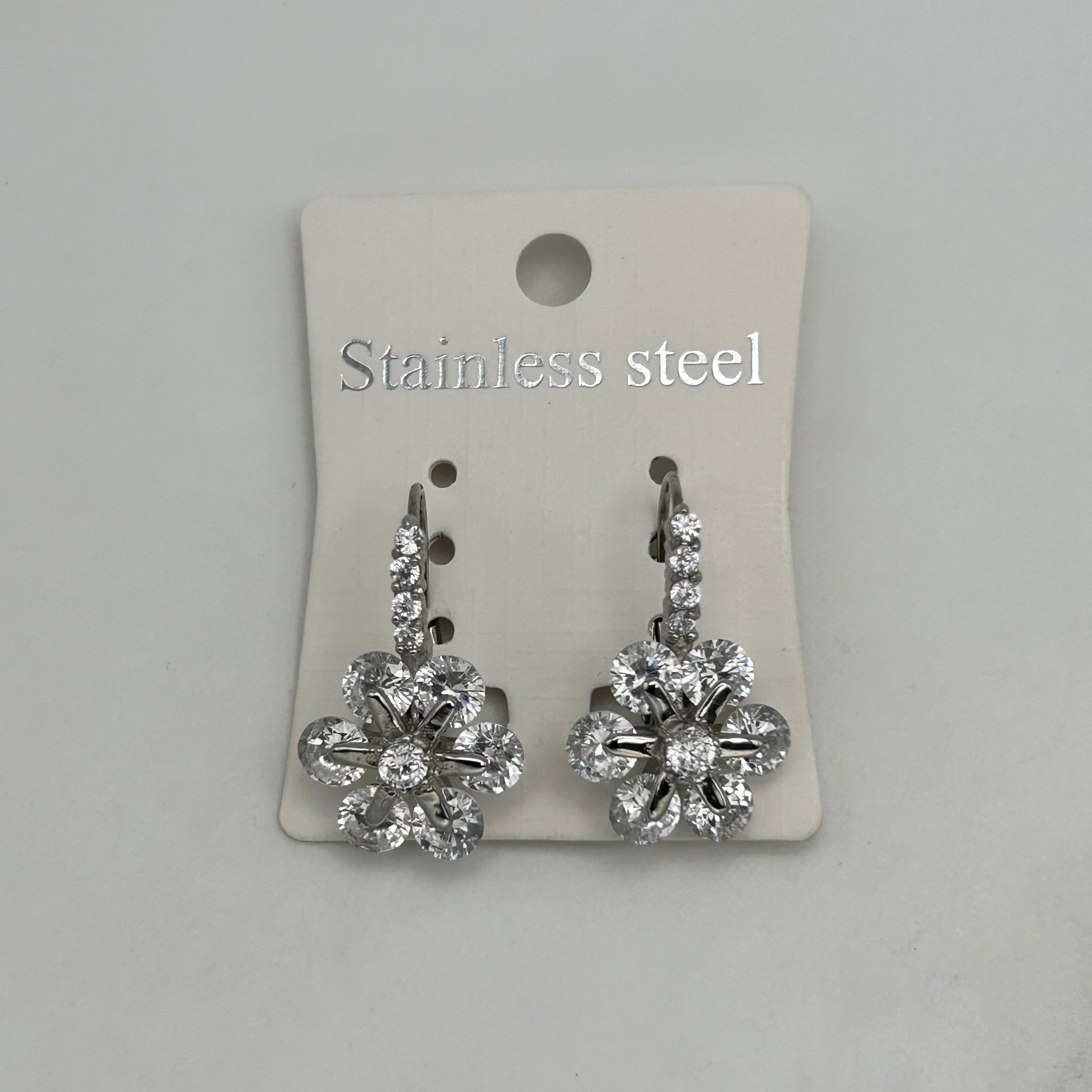 Leverback Earrings - Stainless Steel - LES-1007