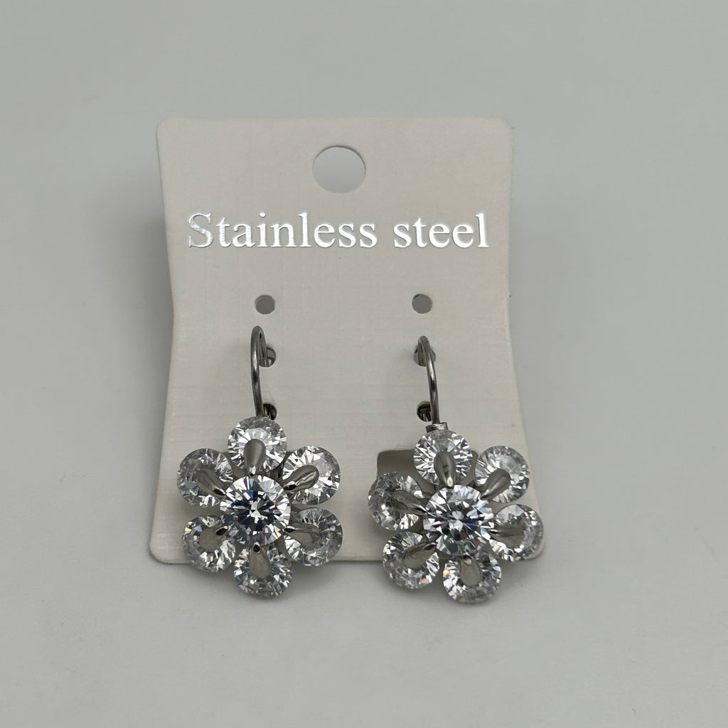 Leverback Earrings - Stainless Steel - LES-1008