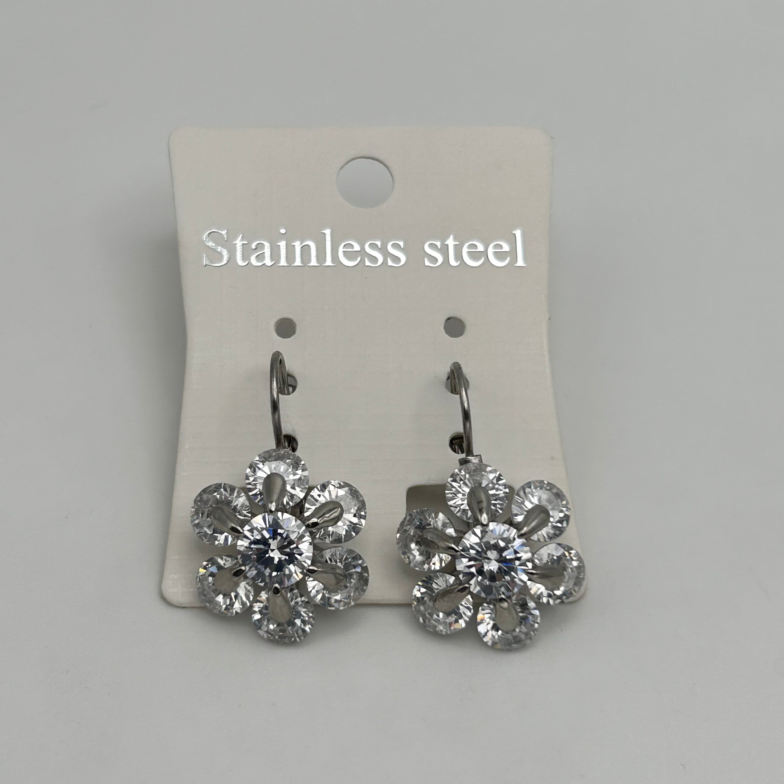 Leverback Earrings - Stainless Steel - LES-1008
