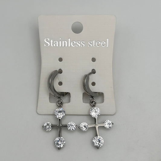 Leverback Earrings - Stainless Steel - LES-1009