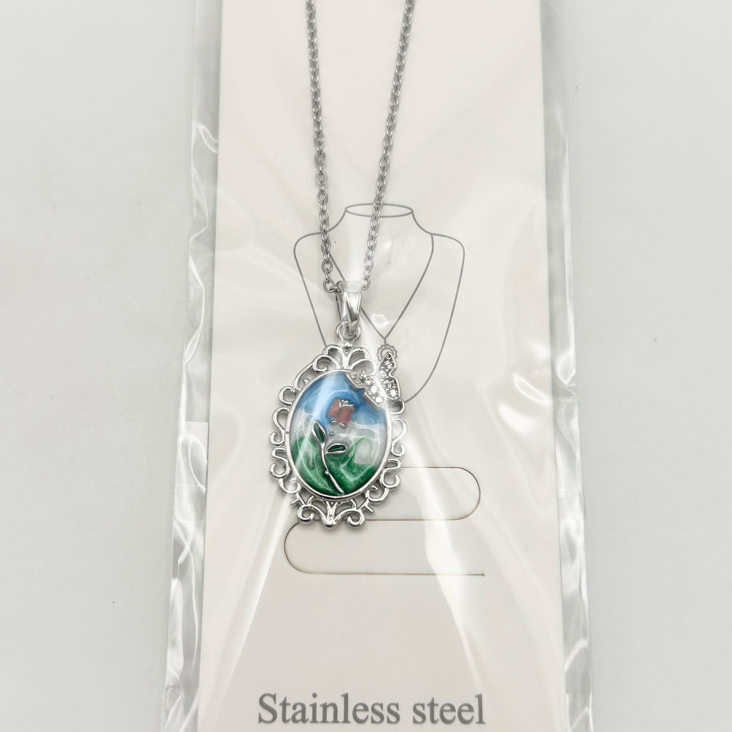 Necklace - Stainless Steel - NES-1056
