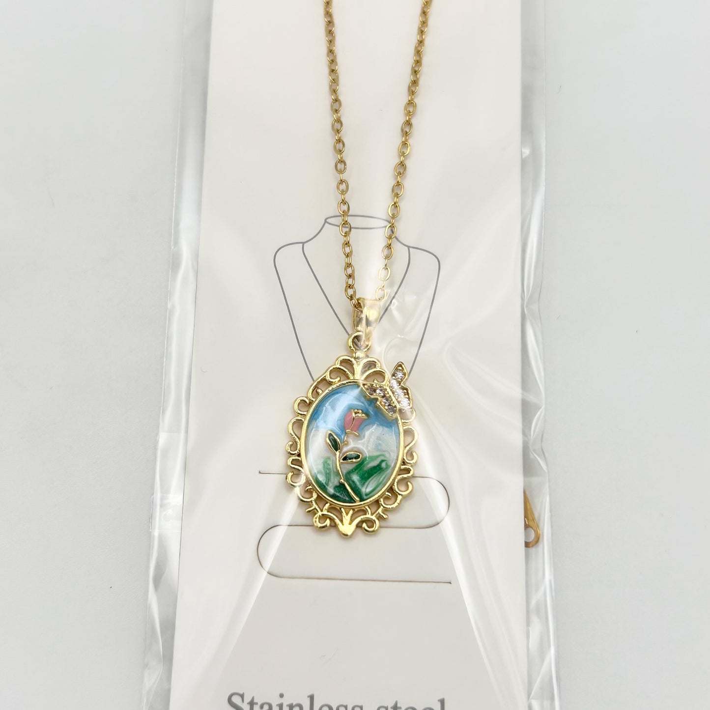 Necklace - Stainless Steel - NES-1057