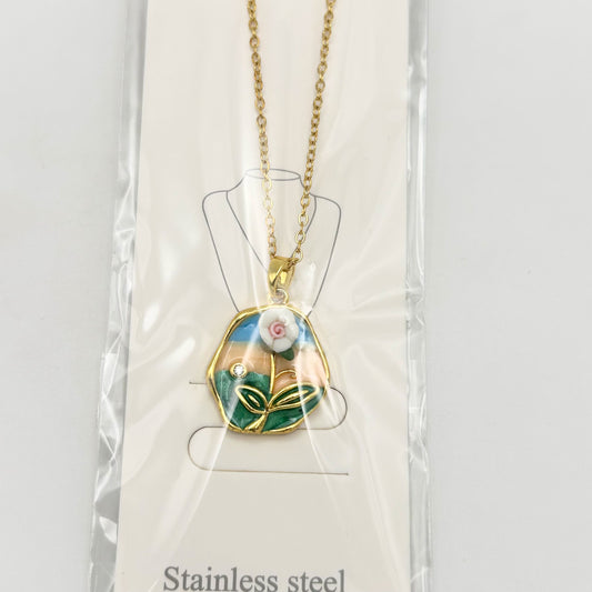 Necklace - Stainless Steel - NES-1063
