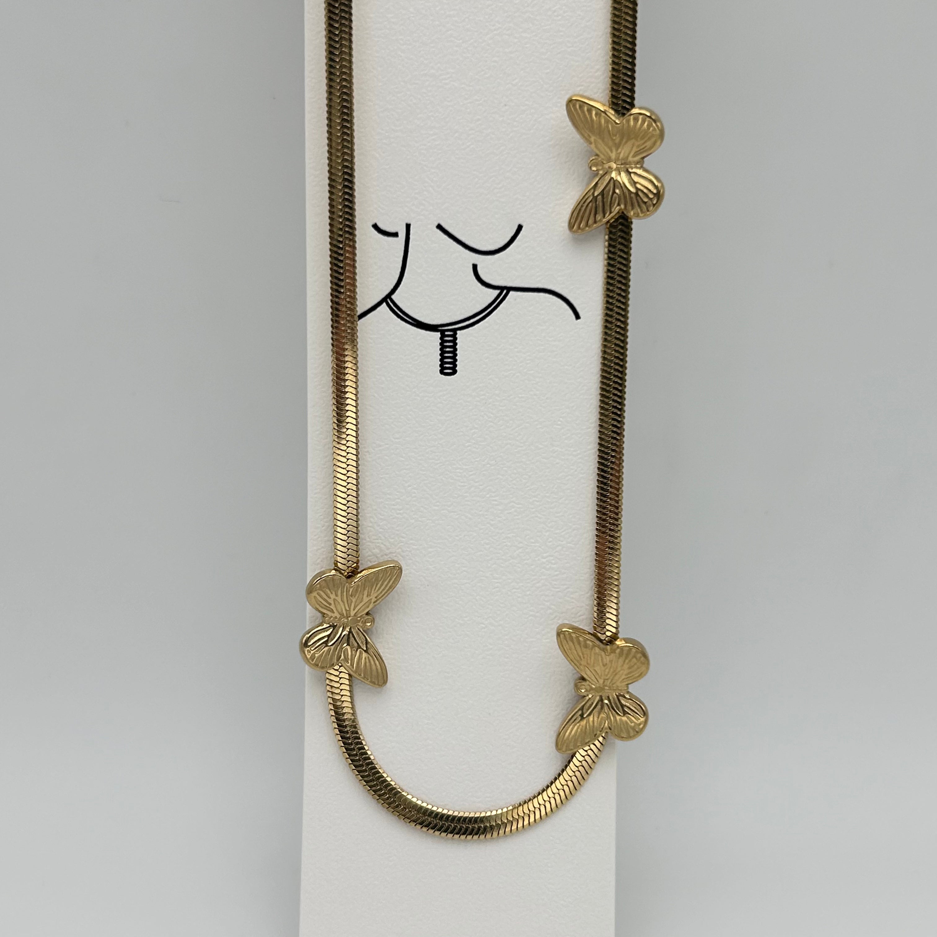 Necklace - Stainless Steel - NES-3214