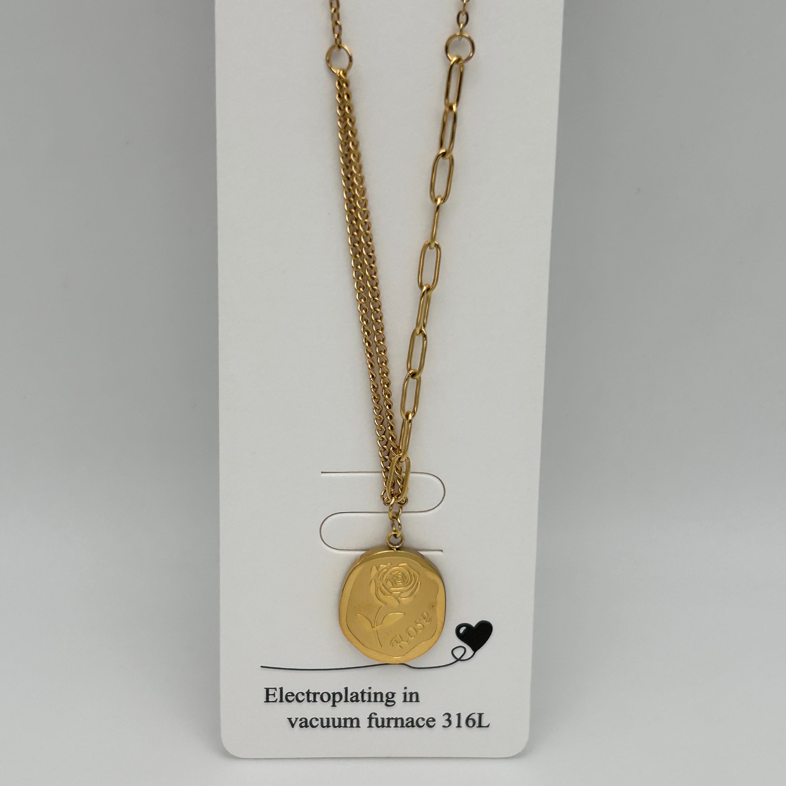 Necklace - Stainless Steel - NES-3218