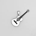 Guitar Pendant - Stainless Steel - PDS-1148