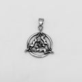 Three Rabbits Pendant - Stainless Steel - PDS-1163