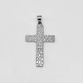 Nugget Cross Pendant - Stainless Steel - PDS-1214