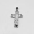 Nugget Cross Pendant - Stainless Steel - PDS-1224