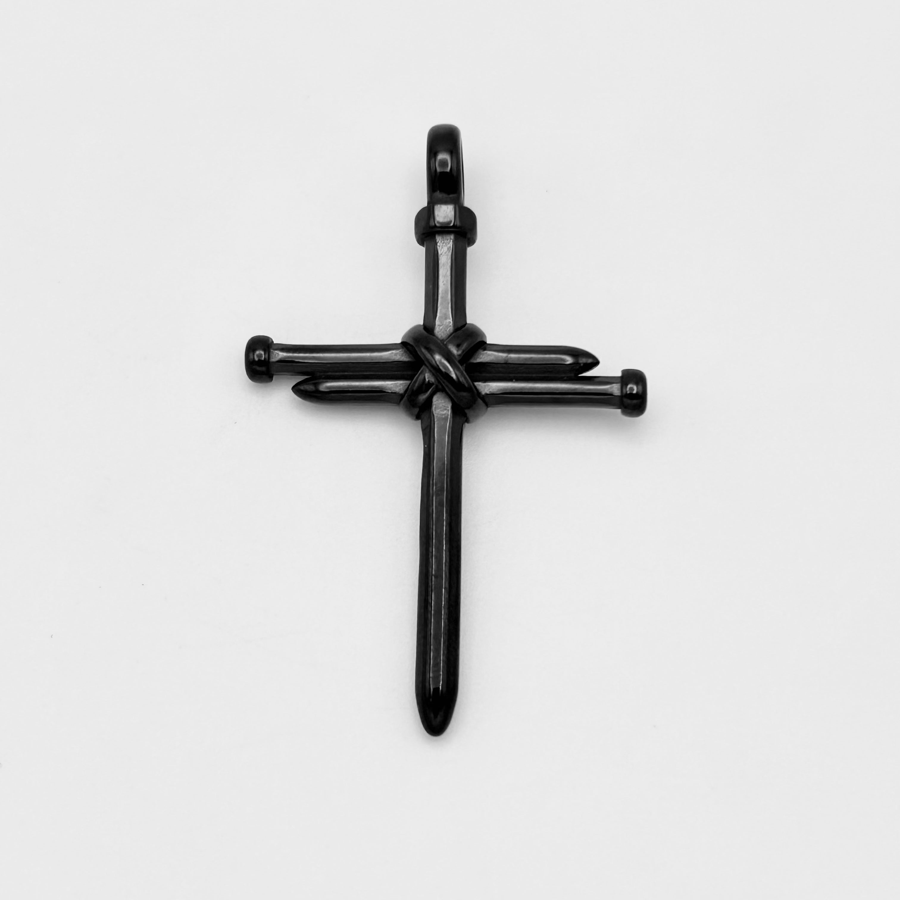 Nail Cross Pendant - Stainless Steel - PDS-1226