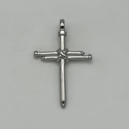 Nail Cross Pendant - Stainless Steel - PDS-1227