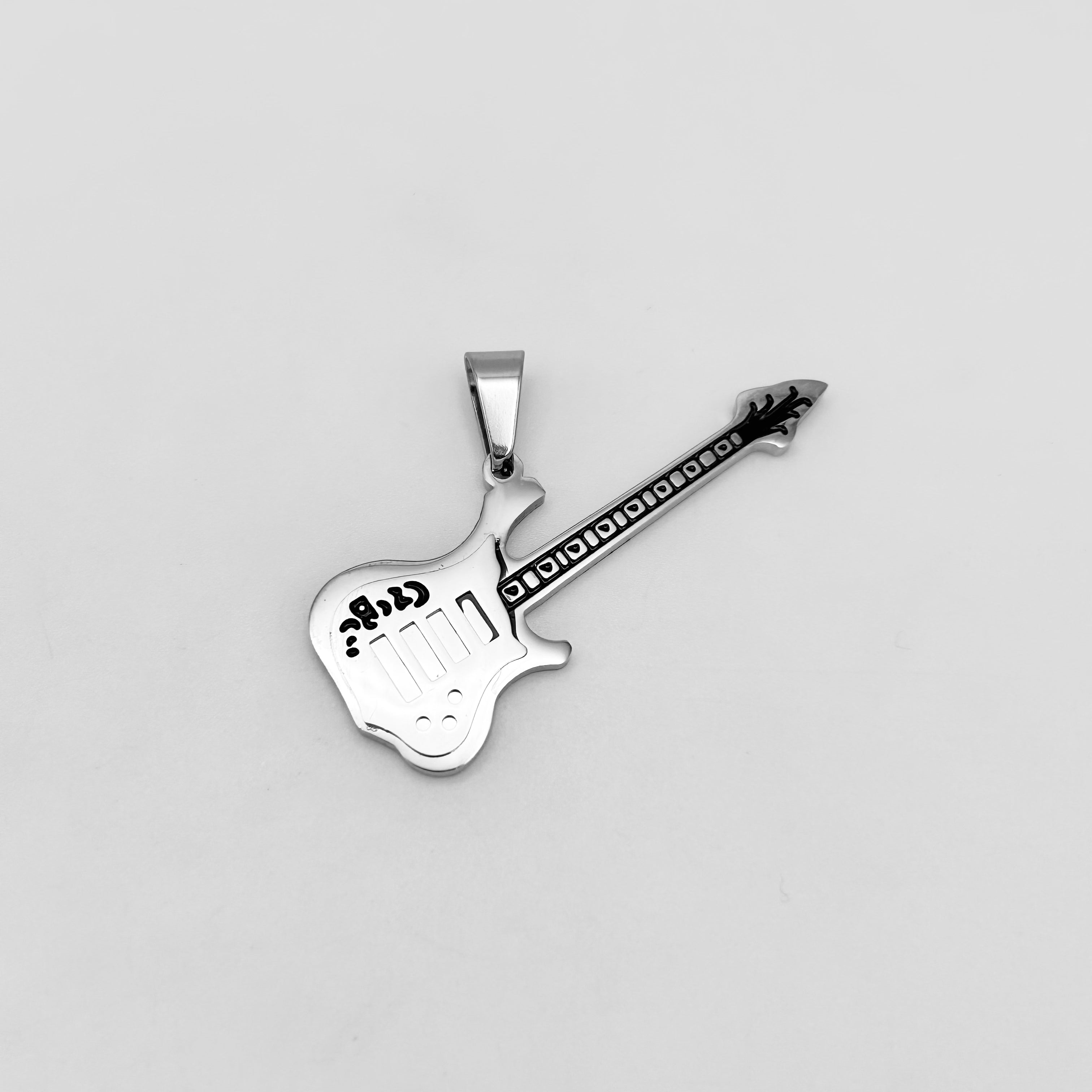 Guitar Pendant - Stainless Steel - PDS-1570