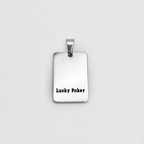 Ace of Spades Pendant - Stainless Steel - PDS-1748