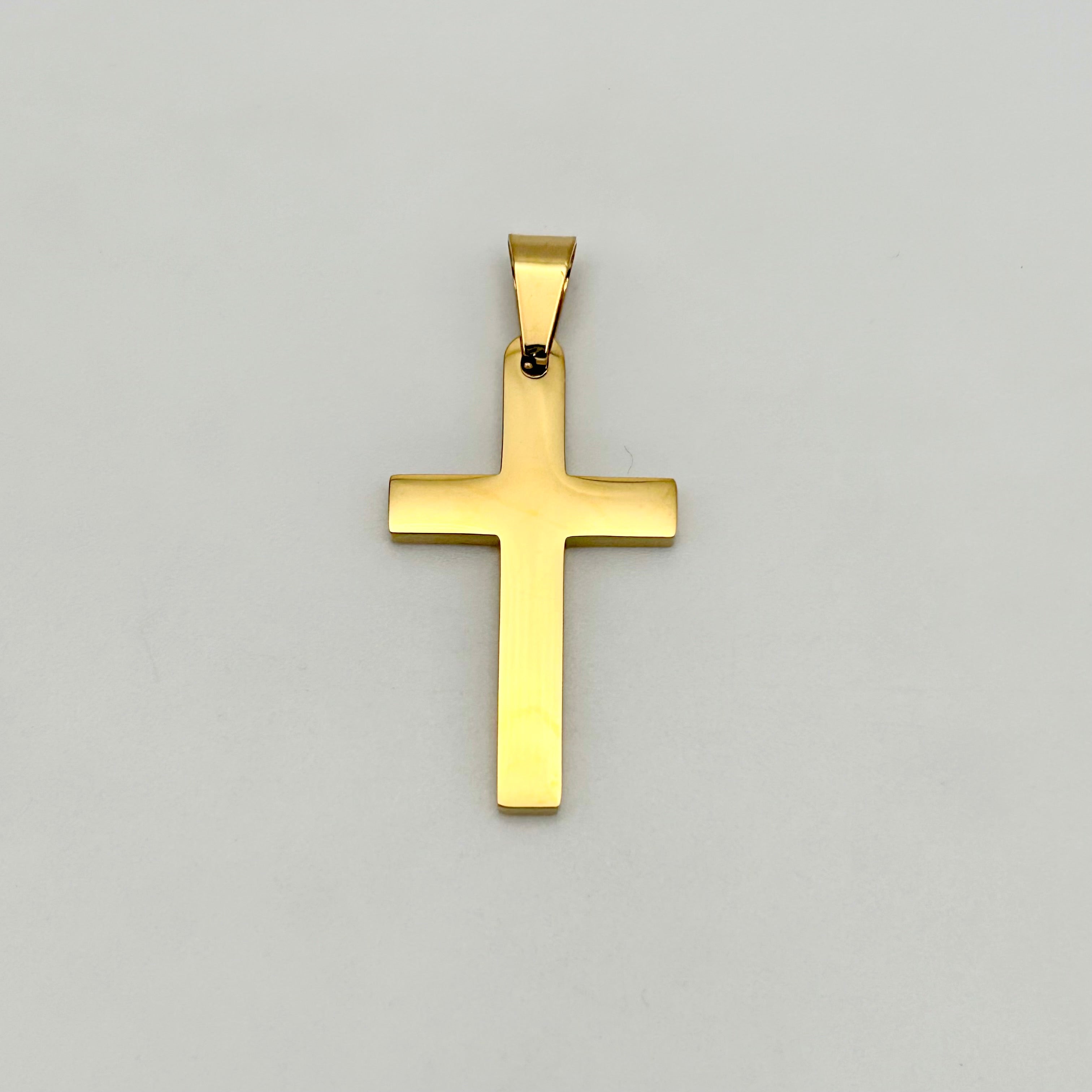 PDS-3441 - Plain Cross Pendant - Stainless Steel
