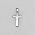 PDS-3440 - Plain Cross Pendant - Stainless Steel