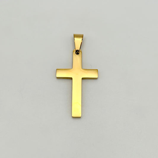 PDS-3441 - Plain Cross Pendant - Stainless Steel