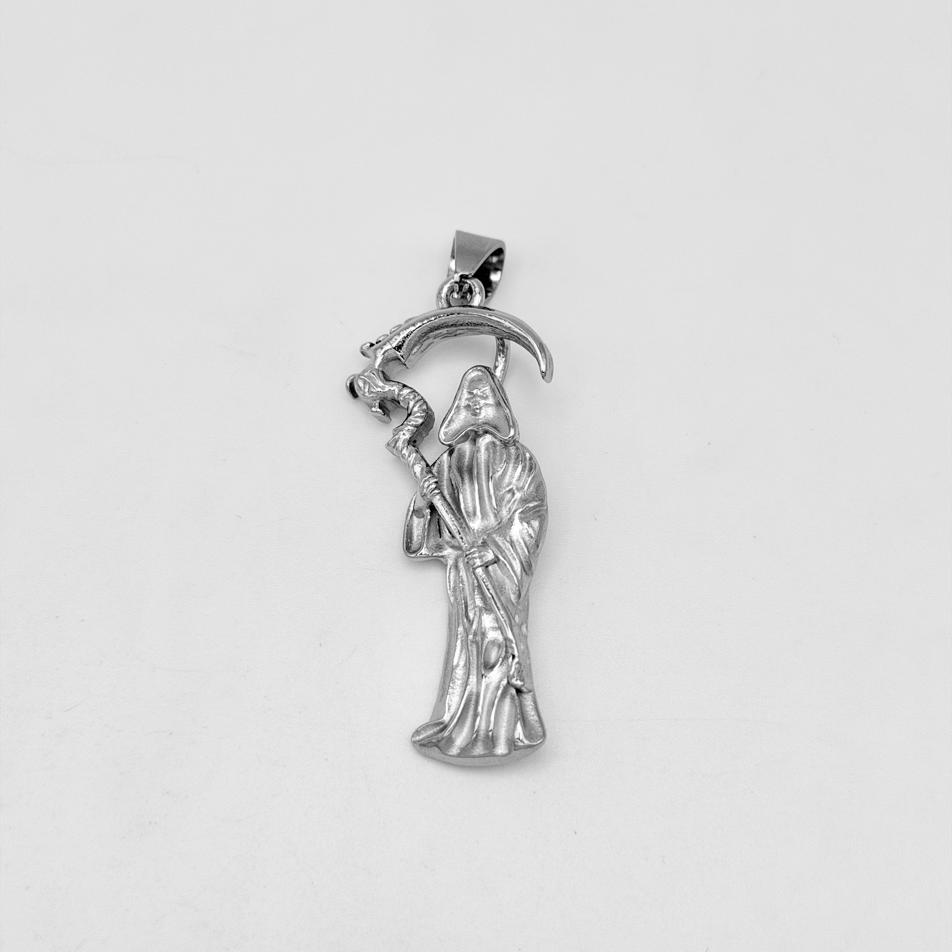 Santa Muerte Pendant - Stainless Steel - PDS-3722