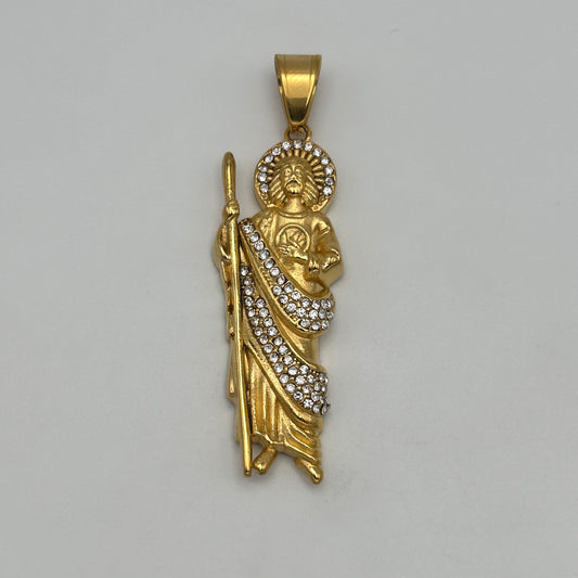 San Judas Pendant - Stainless Steel - PDS-8177