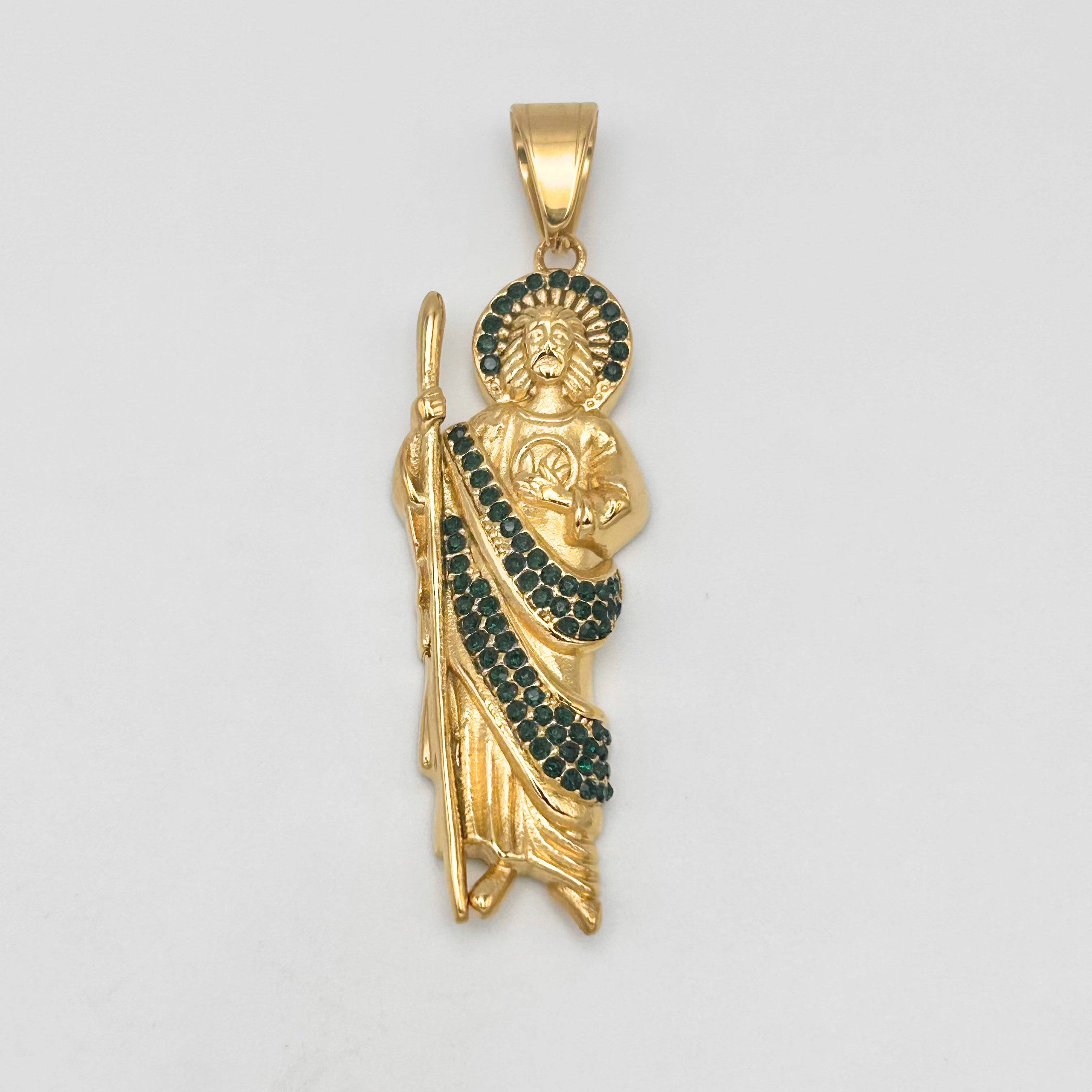 San Judas Pendant - Stainless Steel - PDS-8237